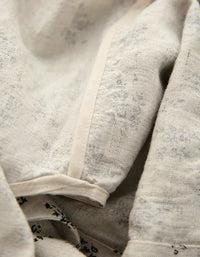 Women's Lightweight Floral Vest – Vintage Linen Blend Sleeveless Waistcoat