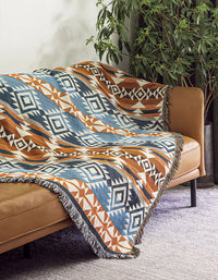 Couverture de canapé double face de style Indiana vintage 