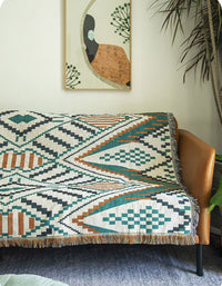 Couverture de style vintage Indiana et nordique 