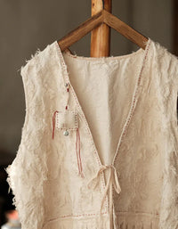 Vintage Loose Casual Fringe Vest for Women - Islinen