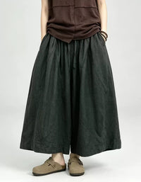 High waisted wide leg denim jeans with unique panel stitching and relaxed comfortable fit