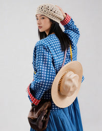 lightweight cotton check jacket women everyday wear