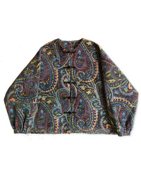 Vintage Loose Paisley Cotton Quilted Jacket - Islinen