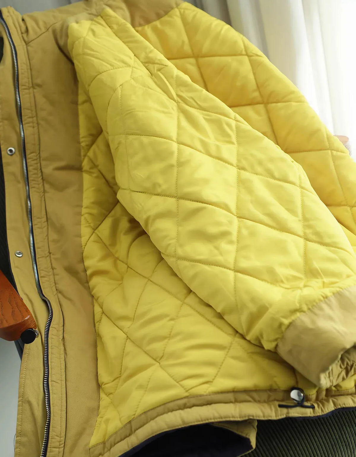 Vintage Loose Reversible Hooded Casual Parka - Islinen