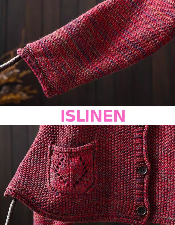 Women oversized knit cardigan perfect for cold weather close-up