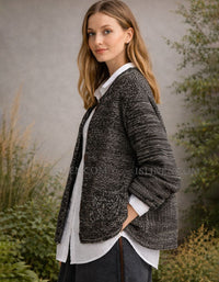 Women casual knit cardigan with pockets for everyday wear