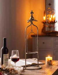 Candelabro de metal vintage para decoración del hogar