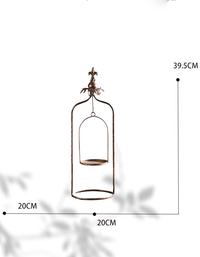 Candelabro de metal vintage para decoración del hogar