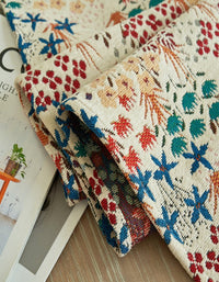 Chemin de table jacquard pastoral vintage