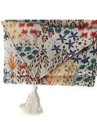 Chemin de table jacquard pastoral vintage