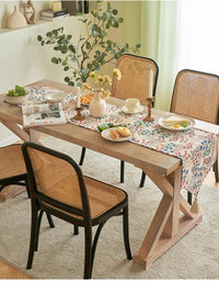 Chemin de table jacquard pastoral vintage