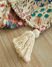 Chemin de table jacquard pastoral vintage
