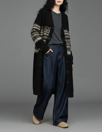 women's autumn winter cable knit cardigan