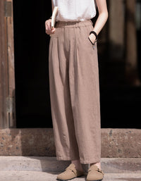 Vintage Relaxed Fix High-Waist Ramie Linen Pants