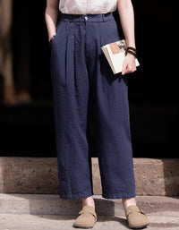 Vintage Relaxed Fix High-Waist Ramie Linen Pants