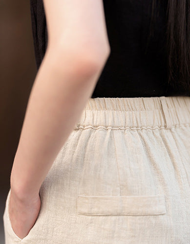 Vintage Relaxed Fix High-Waist Ramie Linen Pants