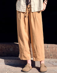 Vintage Relaxed Fix High-Waist Ramie Linen Pants