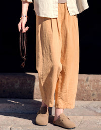 Vintage Relaxed Fix High-Waist Ramie Linen Pants