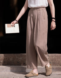Vintage Relaxed Fix High-Waist Ramie Linen Pants