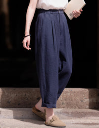 Vintage Relaxed Fix High-Waist Ramie Linen Pants