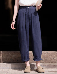 Vintage Relaxed Fix High-Waist Ramie Linen Pants