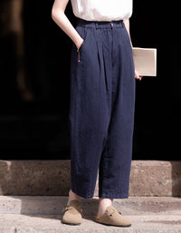 Vintage Relaxed Fix High-Waist Ramie Linen Pants