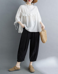 Vintage style white women’s blouse