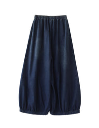 Wide Leg Loose Embroidery Denim Pants