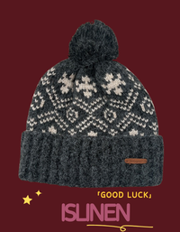 Winter Christmas Snowflake Pattern Knit Hat for Women