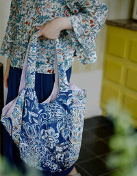 women’s floral tote bag large capacity casual shoulder bag