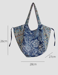 large floral tote bag eco friendly reusable bag women