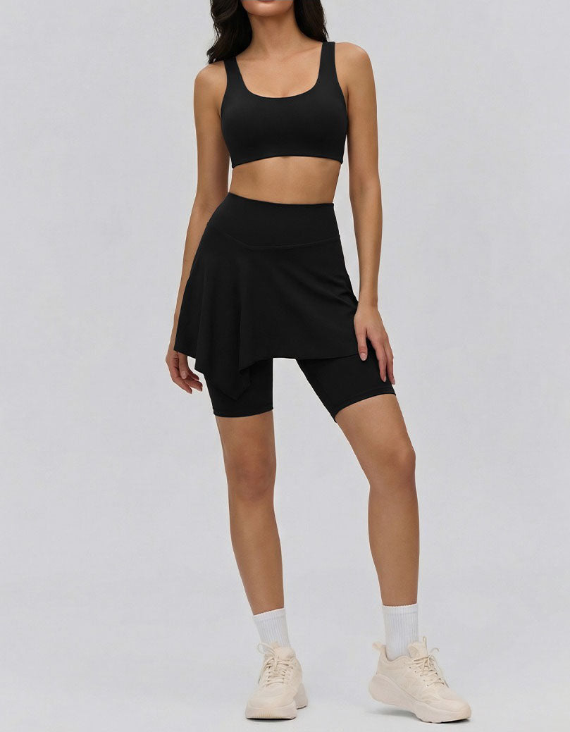 Women Sports Skort Workout Skirt with Inner Shorts