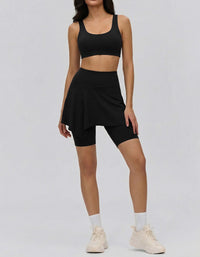 Women Sports Skort Workout Skirt with Inner Shorts