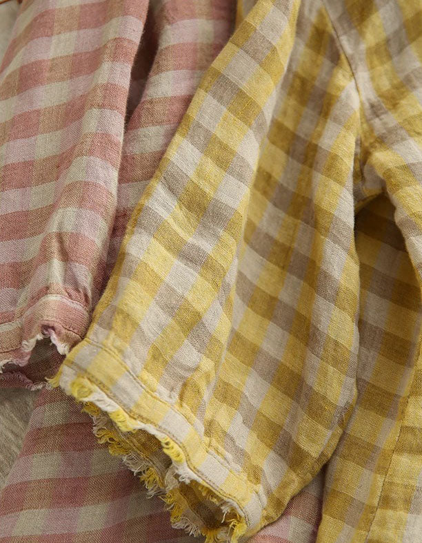 Detail view showing loose fit and casual style