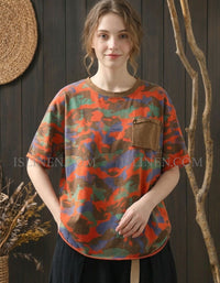 Trendy Camouflage Oversized T-shirt – Bold & Comfortable