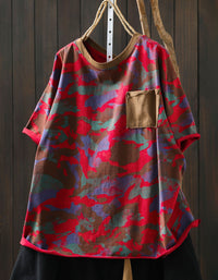 Vibrant Camouflage Oversized T-shirt – Cool and Comfy