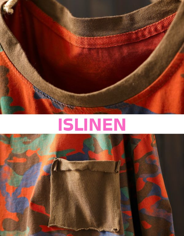 Bright Camouflage T-shirt with Pocket – Standout Casual Tee