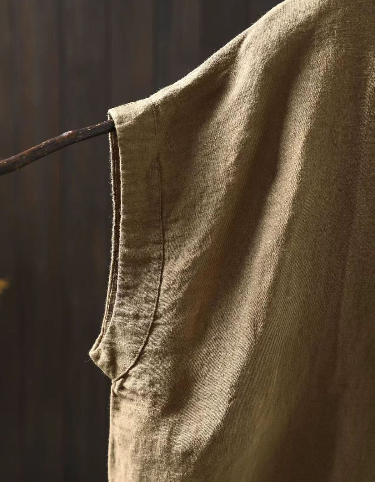 Breathable linen blend casual blouse for women