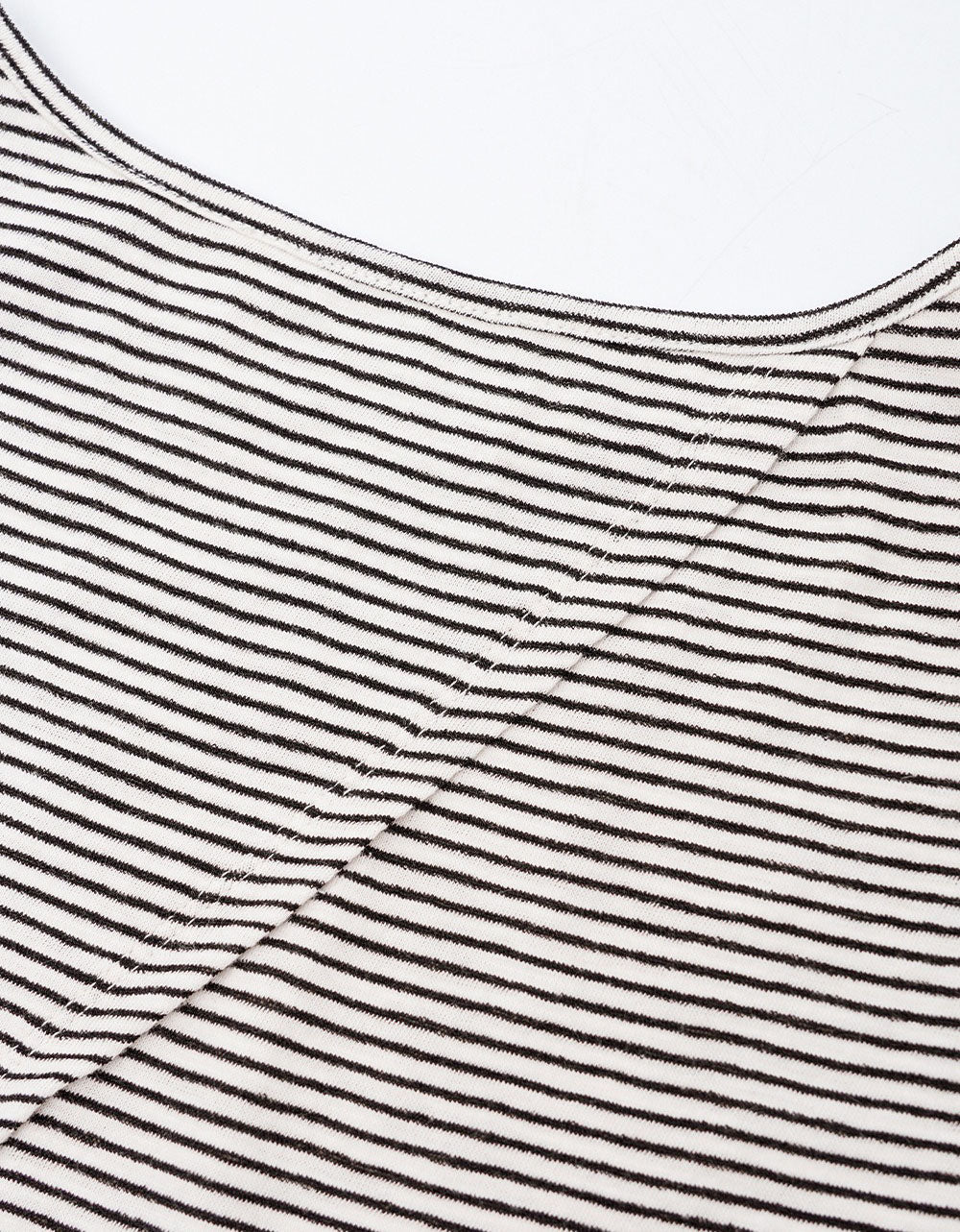Breathable striped knit tank top for women in minimalist Korean style