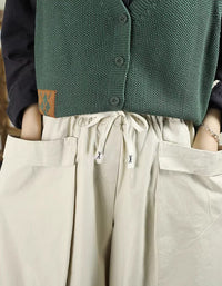 Vintage-Inspired Baggy Cotton Pants for Women