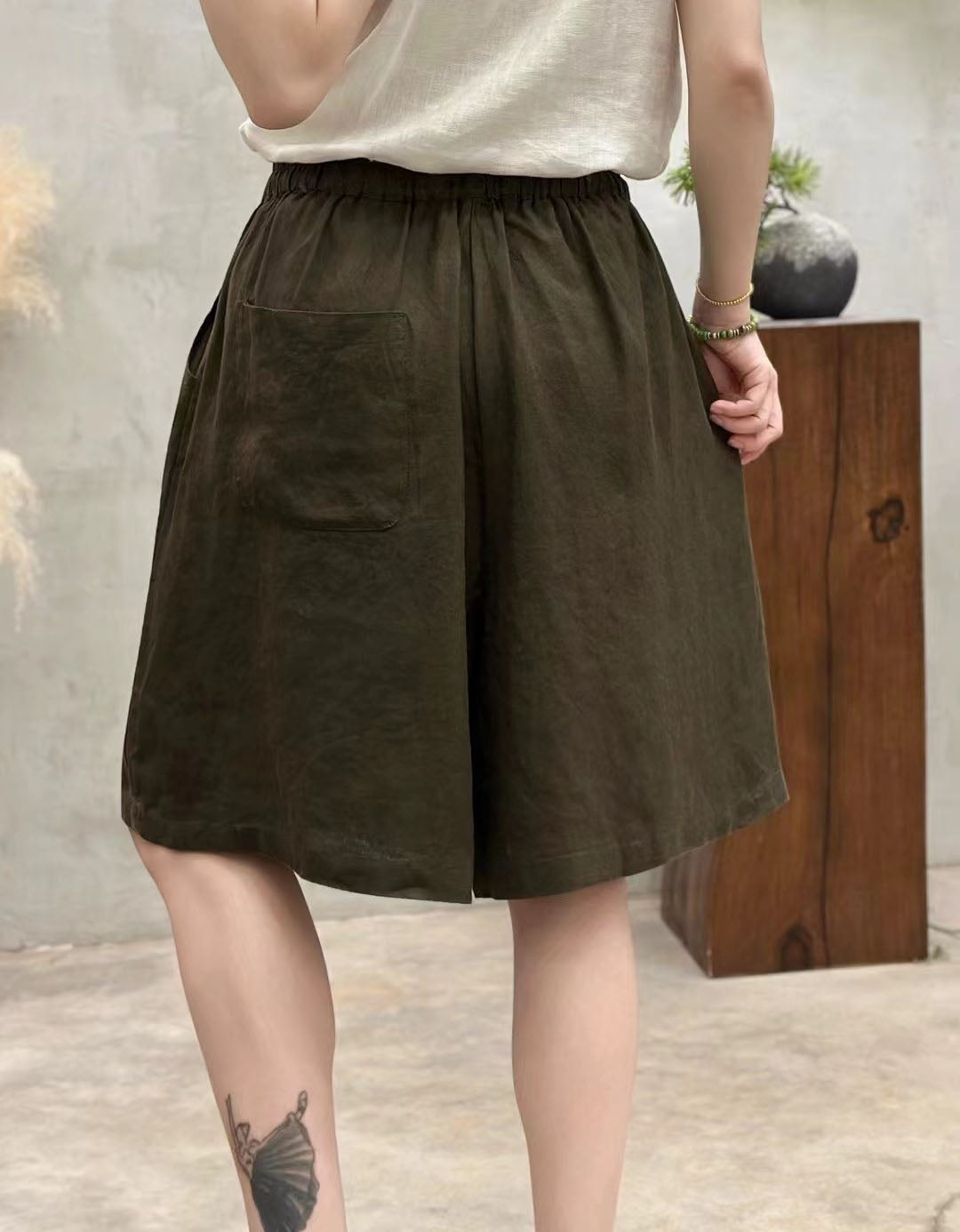 Casual Loose Fit Culotte Shorts for Women – Lightweight Wide Leg Summer Pants
