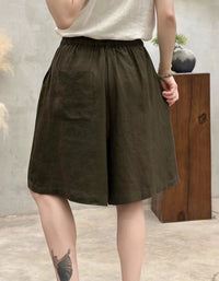 Casual Loose Fit Culotte Shorts for Women – Lightweight Wide Leg Summer Pants