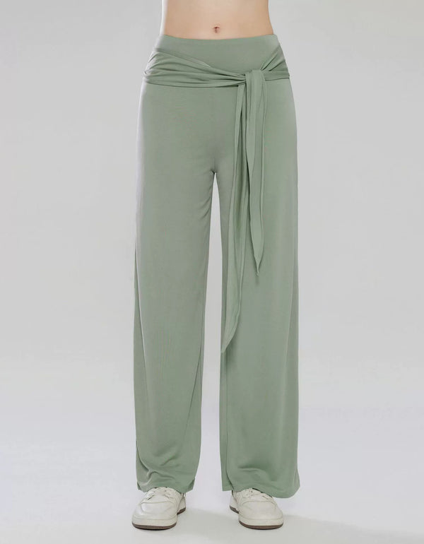 Women’s Wide Leg Tie Waist Pants Casual Loose Fit