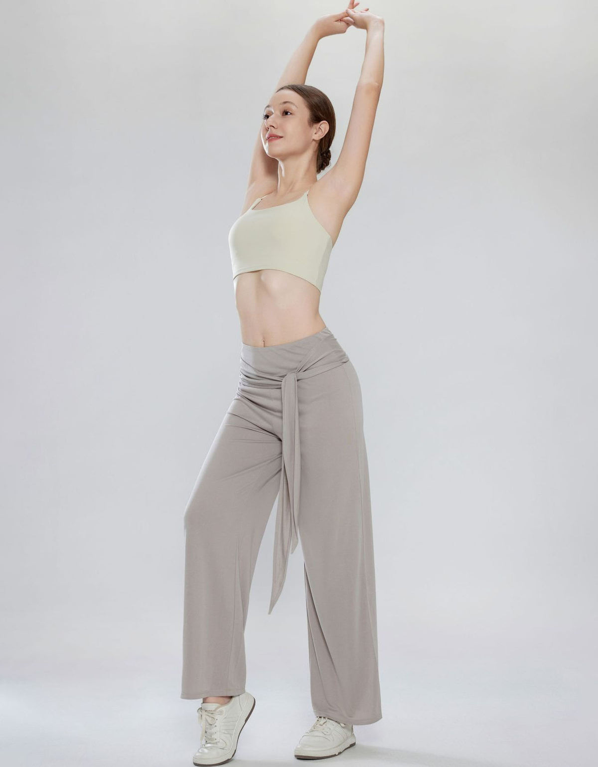Soft Relaxed Fit Tie Waist Pants for Women