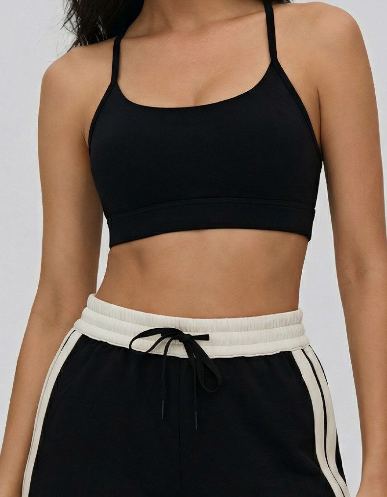 Women Soft Cotton Bralette Spaghetti Strap Comfort Fit