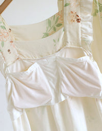 Breathable women lounge set with floral print design