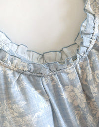 Elegant Beige Floral Cami and Pants Pajama Set