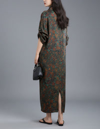 Women's Artistic Patchwork Print Summer Maxi Dress