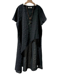 Lightweight breathable black dress for everyday wear