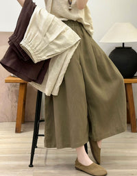 casual summer linen pants women relaxed fit look